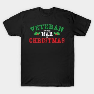 Veteran of the War on Christmas (Green/White/Red) T-Shirt